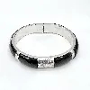 bracelet argent jonc avce onyx noir argent 925 millième (22 ct) 42,33g