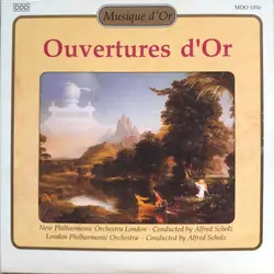 cd new philharmonic orchestra london, london philharmonic orchestra conducted by alfred scholz - ouvertures d'or (1992)