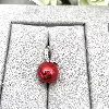 charm pandora pendant pomme rouge argent 925 millième (22 ct) 3,4g
