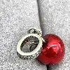 charm pandora pendant pomme rouge argent 925 millième (22 ct) 3,4g