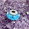 charm pandora verre de murano bleu argent 925 millième (22 ct) 3,9 g