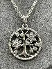collier pandora arbre de vie scintillant orné d'oxydes argent 925 millième (22 ct) 11,34g