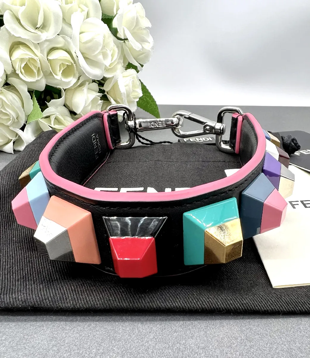 Fendi anse bandoulière mini strap you multicolore en cuir