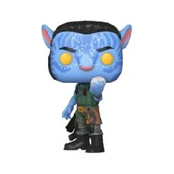 figurine funko! pop - avatar : la voie de l'eau - recom quaritch 9 cm