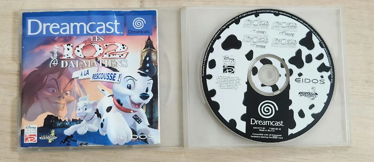 Jeu Les 102 Dalmatiens Sur Dreamcast – Complet PAL FR En Bon état