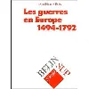 livre guerres europe 1494 - 1792