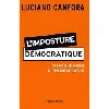 livre l'imposture démocratique