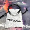bracelet thomas sabo en cuir tressé et argent  argent 925 millième (22 ct) 7,85g