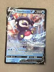 carte pokémon m. glaquette de galar v 049/189 - fr
