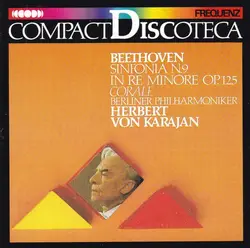 cd beethoven - herbert von karajan, berliner philharmoniker - sinfonia n.9 in re minore op. 125 corale (1988)