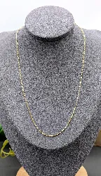 chaîne or maille forçat limé or 750 millième (18 ct) 1,96g