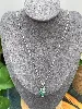 collier argent avec pendentif emeraude argent 925 millième (22 ct) 4,06 g