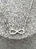 collier argent avec pendentif infini et zircons argent 925 millième (22 ct) 1,81g