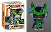 figurine funko! pop - dragonball z perfect cell - glow in the dark + protector