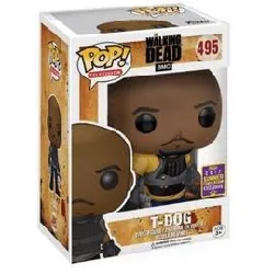 figurine the walking dead - t - dog sdcc 2017 pop 10cm