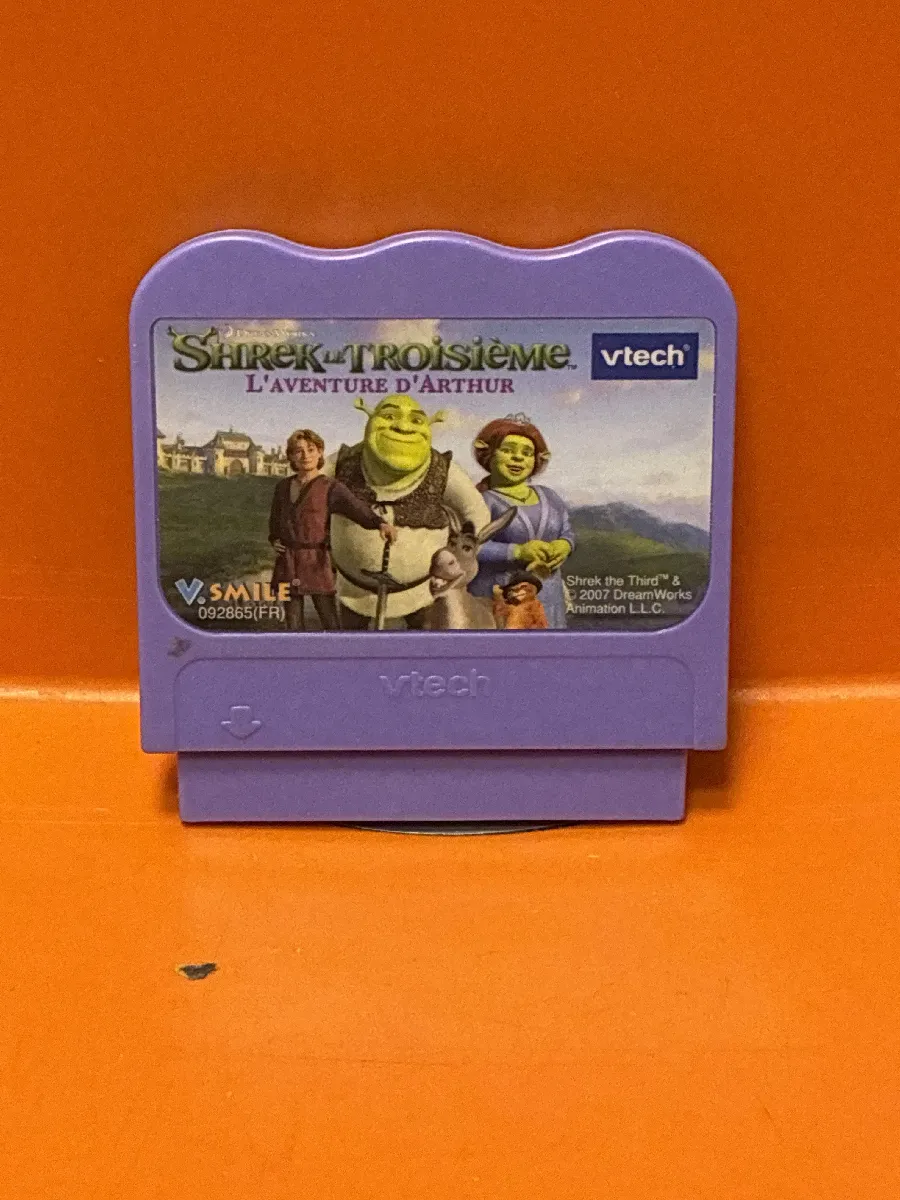 Jeu éducatif V.Smile – Shrek Le Trois – Logique, Maths, Catégorisation – Dès 6 Ans – Compatible V.Disc