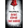 livre avant d'avoir tout oublié