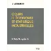 livre cours d'économie et statistique industrielles - cnam - cycle a