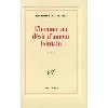 livre l'homme au désir d'amour lointain