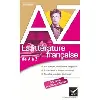 livre la littérature de a à z (nouvelle édition)