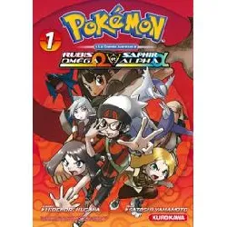 livre pokémon rubis oméga & saphir alpha - tome 1