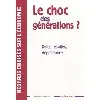 livre revue regards croisés sur l'économie numéro 7 le choc des générations ?
