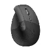 logitech lift for business - souris verticale - ergonomique - 6 boutons - sans fil - bluetooth, 2.4 ghz - récepteur usb logitech l