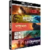 monsterverse - godzilla/kong - 5 films : godzilla + godzilla : roi des monstres + kong : skull island + godzilla vs kong + godzill