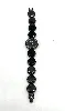 montre agatha bracelet pierres noires