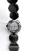 montre agatha bracelet pierres noires