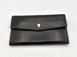 portefeuille lancaster en cuir marron