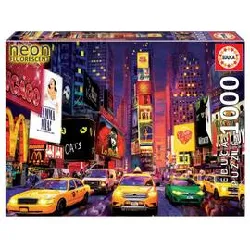 puzzle 1000 pièces times square - new york - neon fluorescent