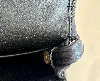 sac longchamp vintage clutch rabat avec bandoulière amovible en cuir noir