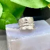 bague argent avec deux anneau tournant argent 925 millième (22 ct) 6,89g