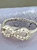bague argent oxydes signe infini argent 925 millième (22 ct) 1,33 g