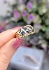 bague bandeau en 2 ors sertie de 6 saphirs or 375 millième (9 ct) 2,50g