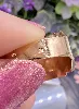 bague chevalière en or rose or 750 millième (18 ct) 4,47g