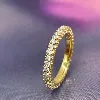 bague pandora sertie d'oxydes en métal doré t54