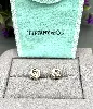 boucle d'oreilles tiffany & co modèle somerset en forme de noeud argent 925 millième (22 ct) 3,06g