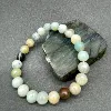 bracelet élastiqué boules en pierre amazonite d8mm