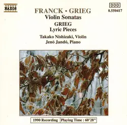 cd franck, grieg - takako nishizaki, jenö jandó - violin sonatas / lyric pieces (1990)