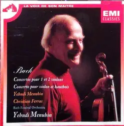 cd j. s. bach, menuhin, bath festival orchestra - concertos pour violon en la mineur et en mi majeur - concerto pour deux violons 