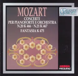 cd mozart - concerti per pianoforte e orchestra n.20 k 466, n.21 k 467 - fantasia k 475 (1990)