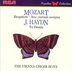 cd mozart / j. haydn - the vienna choir boys - requiem / te deum (1987)