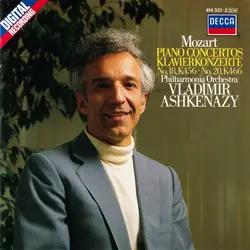 cd mozart - philharmonia orchestra, vladimir ashkenazy - piano concertos no.18, k456 - no.20, k466 (1986)