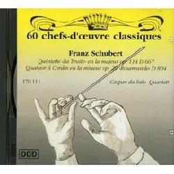 cd quintette "la truite" - quatuor "rosamunde"