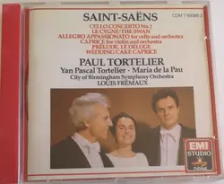 cd saint - saëns, paul tortelier, yan pascal tortelier, maria de la pau tortelier, city of birmingham symphony orchestra, louis fr