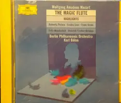 cd wolfgang amadeus mozart, berlin philharmonic orchestra conducted by karl böhm - the magic flute - highlights (1990)