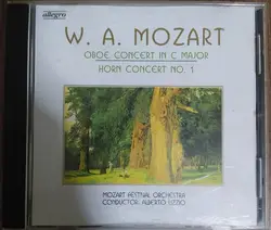 cd wolfgang amadeus mozart, mozart festival orchestra - oboe concert in c major / horn concert no. 1 (1998)