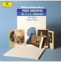 cd wolfgang amadeus mozart - piano concertos nos. 27 & 26 (1990)